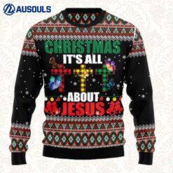 Butterfly All About Jesus Ugly Sweaters For Men Women Unisex
