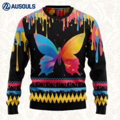 Butterfly Colorful Beauty Ugly Sweaters For Men Women Unisex