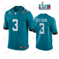 C.J. Beathard 3 Jacksonville Jaguars Super Bowl LVII Super Bowl LVII Teal Men's Jersey
