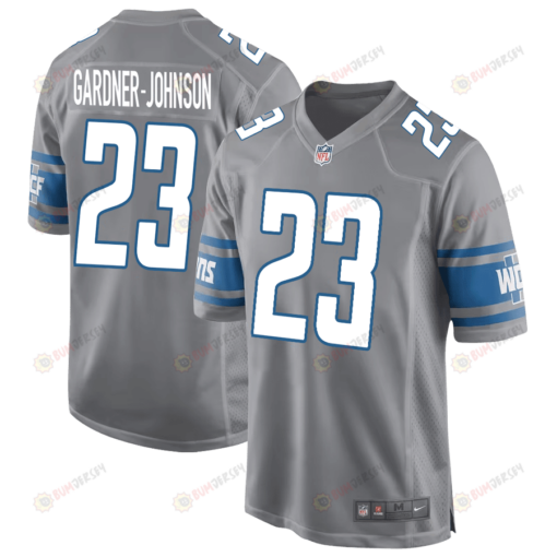 C.J. Gardner-Johnson 23 Detroit Lions Game Men Jersey - Silver