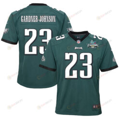 C.J. Gardner-Johnson 23 Philadelphia Eagles Super Bowl LVII Champions 2 Stars 2 Stars Youth Jersey - Black