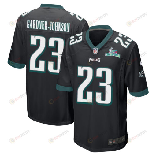 C.J. Gardner-Johnson 23 Philadelphia Eagles Super Bowl LVII Champions Men's Jersey - Black