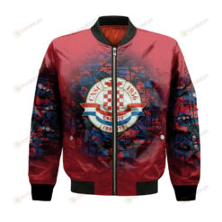 C.N.S.C. Toronto Croatia Bomber Jacket 3D Printed Camouflage Vintage