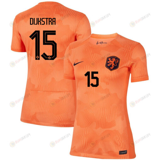 Caitlin Dijkstra 15 Netherlands Women's National Team 2023-24 World Cup Home Women Jersey