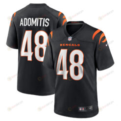 Cal Adomitis Cincinnati Bengals Game Player Jersey - Black