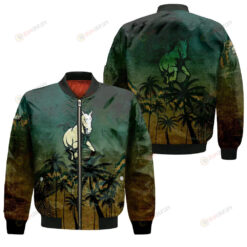 Cal Poly Mustangs Bomber Jacket 3D Printed Coconut Tree Tropical Grunge