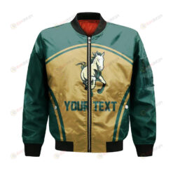 Cal Poly Mustangs Bomber Jacket 3D Printed Curve Style Sport