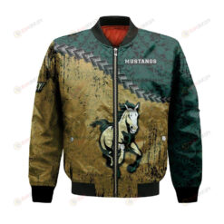 Cal Poly Mustangs Bomber Jacket 3D Printed Grunge Polynesian Tattoo