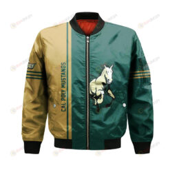 Cal Poly Mustangs Bomber Jacket 3D Printed Half Style