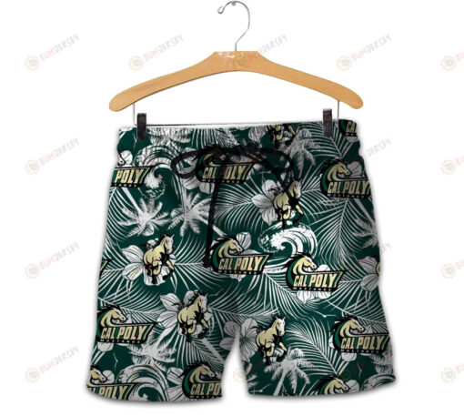 Cal Poly Mustangs Men Shorts Tropical Seamless