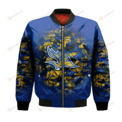 Cal State Bakersfield Roadrunners Bomber Jacket 3D Printed Camouflage Vintage