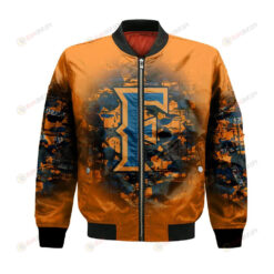 Cal State Fullerton Titans Bomber Jacket 3D Printed Camouflage Vintage