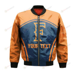 Cal State Fullerton Titans Bomber Jacket 3D Printed Curve Style Sport