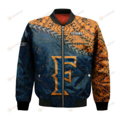 Cal State Fullerton Titans Bomber Jacket 3D Printed Grunge Polynesian Tattoo