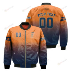 Cal State Fullerton Titans Fadded Bomber Jacket 3D Printed