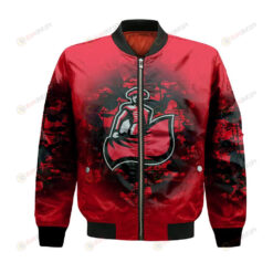 Cal State Northridge Matadors Bomber Jacket 3D Printed Camouflage Vintage