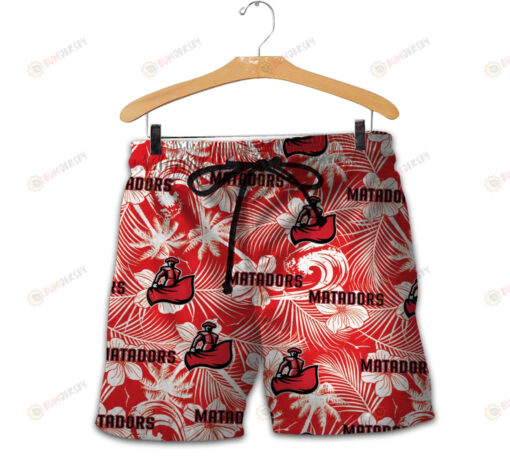 Cal State Northridge Matadors Men Shorts Tropical Seamless