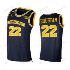 Caleb Houstan 22 Michigan Wolverines 2022-23 Limited Uniform Jersey College Basketball Navy