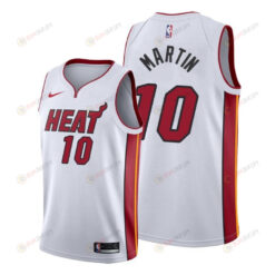 Caleb Martin 10 Miami Heat Association Edition White Jersey - Men Jersey