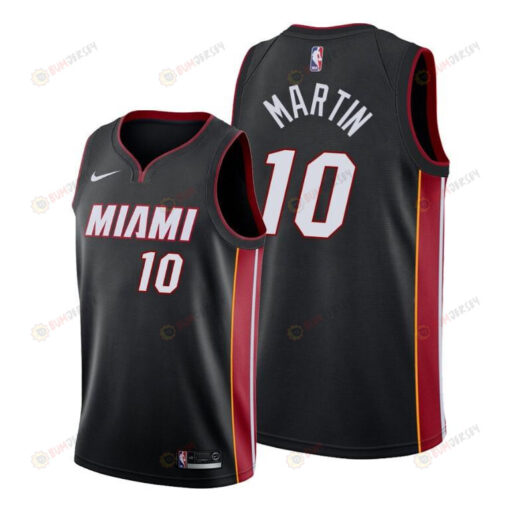 Caleb Martin 10 Miami Heat Icon Edition Black Jersey - Men Jersey