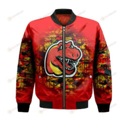 Calgary Dinos Bomber Jacket 3D Printed Camouflage Vintage