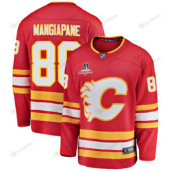 Calgary Flames Andrew Mangiapane 88 Home 2022 Stanley Cup Champions Breakaway Men Jersey - Red