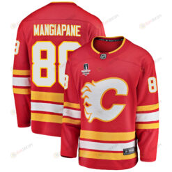 Calgary Flames Andrew Mangiapane 88 Home 2022 Stanley Cup Final Breakaway Men Jersey - Red