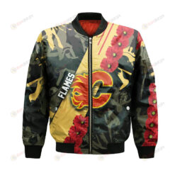 Calgary Flames Bomber Jacket 3D Printed Sport Style Keep Go on