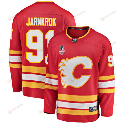 Calgary Flames Calle Jarnkrok 91 Home 2022 Stanley Cup Final Breakaway Men Jersey - Red