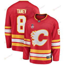 Calgary Flames Christopher Tanev 8 Home 2022 Stanley Cup Final Breakaway Men Jersey - Red