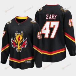 Calgary Flames Connor Zary 47 Alternate Black Jersey Breakaway Player