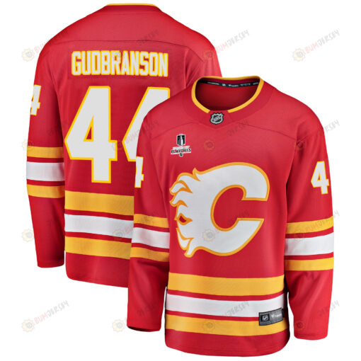 Calgary Flames Erik Gudbranson 44 Home 2022 Stanley Cup Playoffs Breakaway Men Jersey - Red