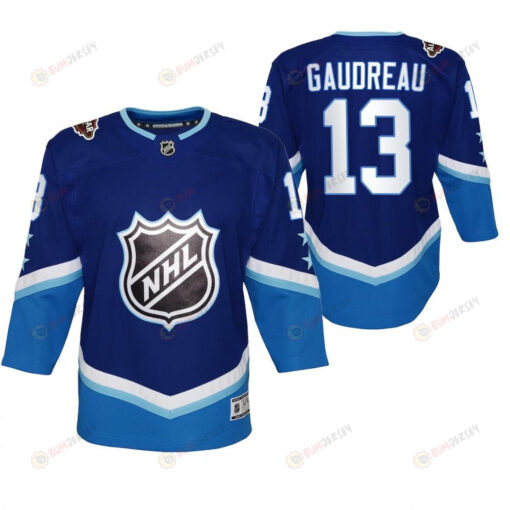 Calgary Flames Johnny Gaudreau 13 Blue 2022 All-Star Western Jersey Youth