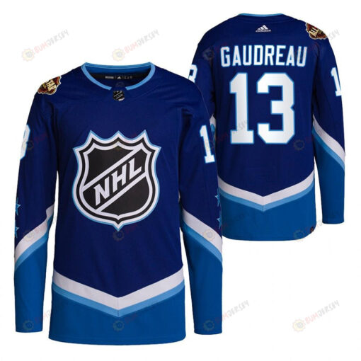 Calgary Flames Johnny Gaudreau 2022 All-Star Blue 13 Jersey Primegreen