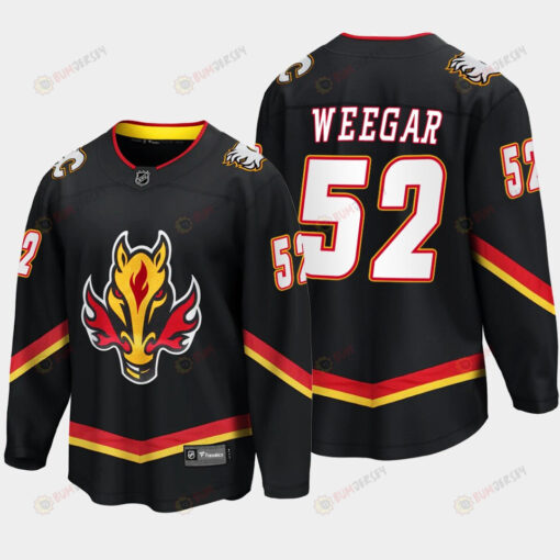 Calgary Flames MacKenzie Weegar 52 Alternate Black Jersey Breakaway Player