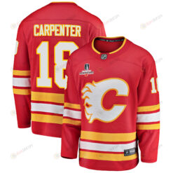 Calgary Flames Ryan Carpenter 18 Home 2022 Stanley Cup Champions Breakaway Men Jersey - Red