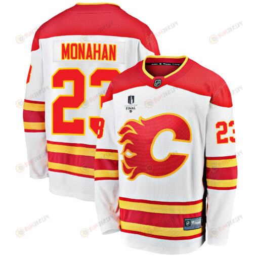 Calgary Flames Sean Monahan 23 Away 2022 Stanley Cup Final Breakaway Men Jersey - White