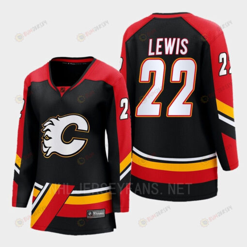 Calgary Flames Trevor Lewis 22 Black Special Edition 2.0 Breakaway Player 2022 Jersey Women