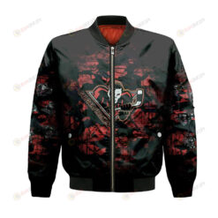 Calgary Hitmen Bomber Jacket 3D Printed Camouflage Vintage