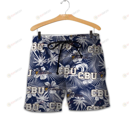 California Baptist Lancers Men Shorts Tropical Seamless