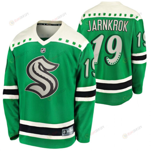 Calle Jarnkrok Seattle Kraken 2022 St. Patrick Green 19 Jersey Jersey