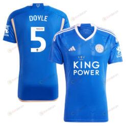 Callum Doyle 5 Leicester City FC 2023/24 Home Men Jersey - Blue