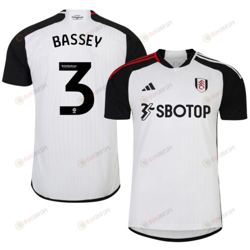 Calvin Bassey 3 Fulham FC 2023-24 EFL Home Men Jersey - White