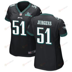 Cam Jurgens 51 Philadelphia Eagles Super Bowl LVII Champions WoMen's Jersey - Black