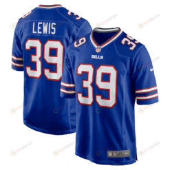 Cam Lewis 39 Buffalo Bills Player Game Jersey - Royal