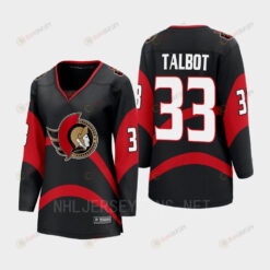 Cam Talbot 33 Ottawa Senators 2022 Special Edition 2.0 Women Breakaway Retro Jersey Black