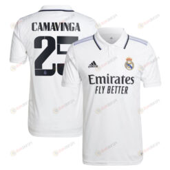 Camavinga 25 Real Madrid Men 2022/23 Home Player Jersey - White