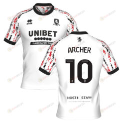 Cameron Archer 10 Middlesbrough 2022-23 Third Jersey - White