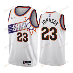 Cameron Johnson 23 Phoenix Suns 2022-23 White Association Edition Jersey 75th