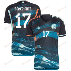 Camila G?mez Ares 17 Argentina Women's National Team 2023-24 World Cup Away Men Jersey